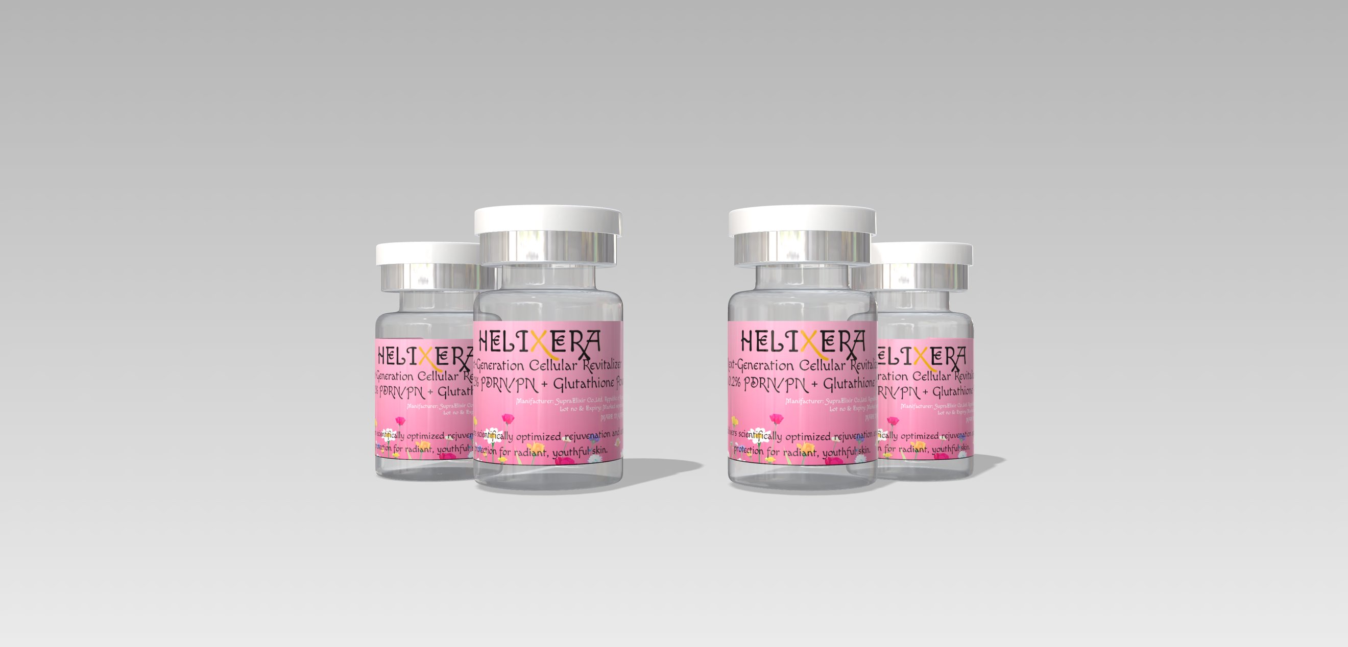 Helixera Product Line - PN & PDRN with Glutathione